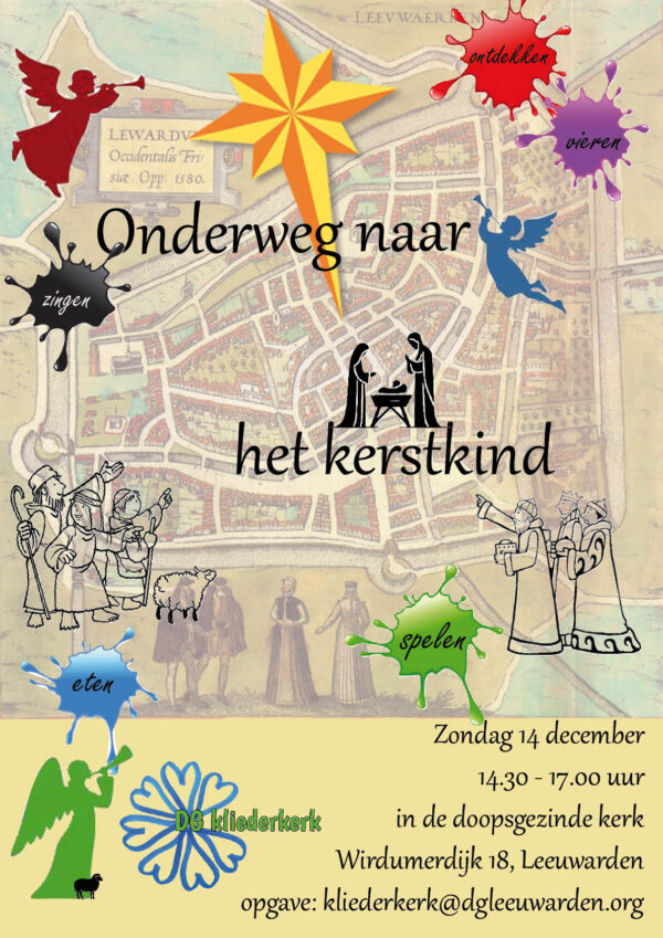 Kliederkerk Doopsgezinde kerk Leeuwarden Onderweg naar het kerstkind