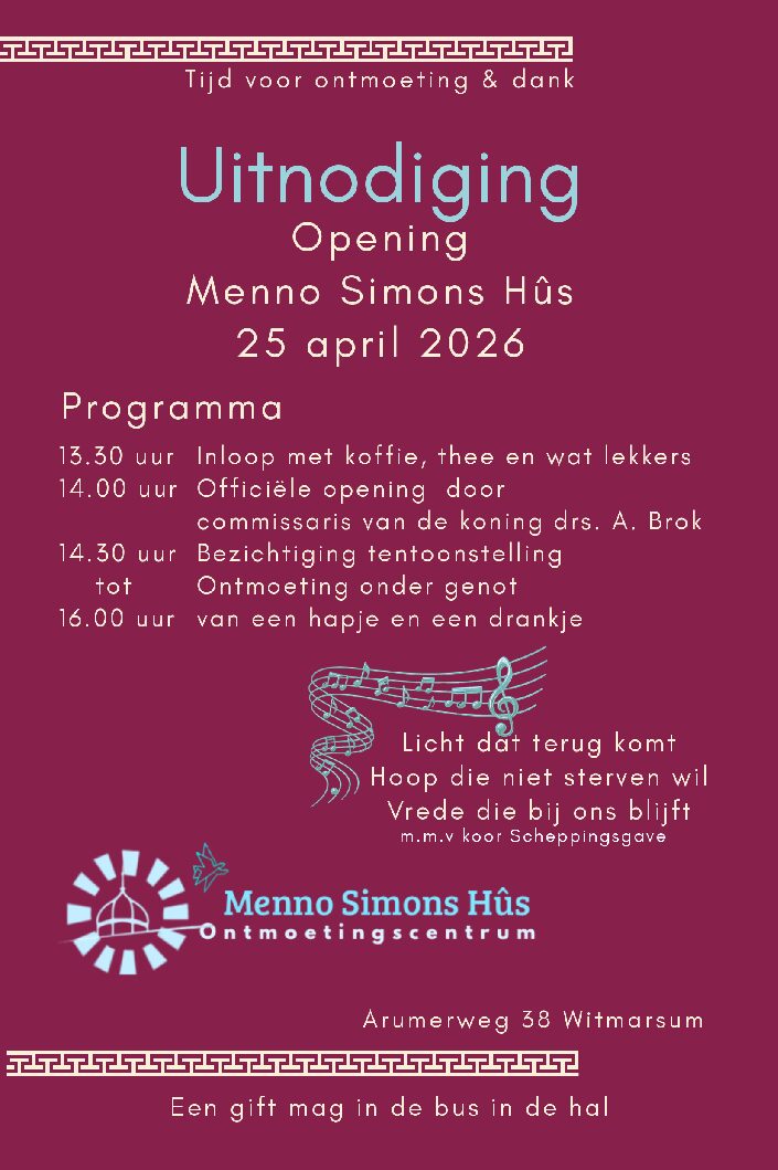 Opening Menno Simons Hûs