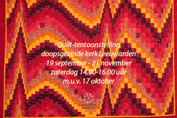 Quilttentoonstelling in de doopsgezinde kerk Leeuwarden