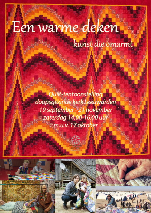 Quilttentoonstelling in de doopsgezinde kerk Leeuwarden